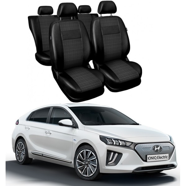 Huse Scaune Hyundai Ioniq  2017-2020 piele+textil premium
