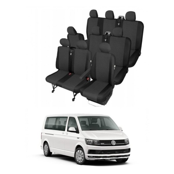 Huse Scaune Vw Transporter T5 Caravelle 8+1 locuri (9 locuri) 2004-2015 Huse Scaune Vw Transporter T5 Caravelle 8+1 locuri (9 locuri) 2004-2015