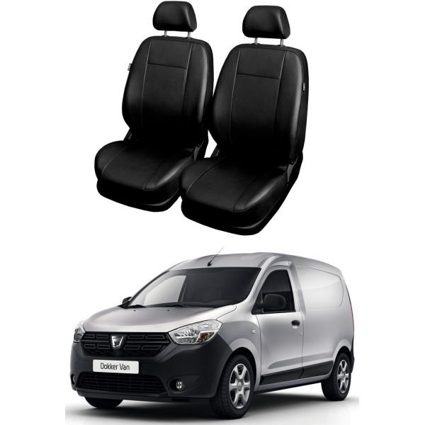 Huse Scaune din piele  Dacia Dokker van 2 locuri (1+1) 2012-2019