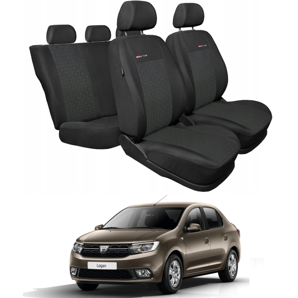 Huse Scaune Dedicate Dacia Logan 2018 Premium 100% bumbac si textil