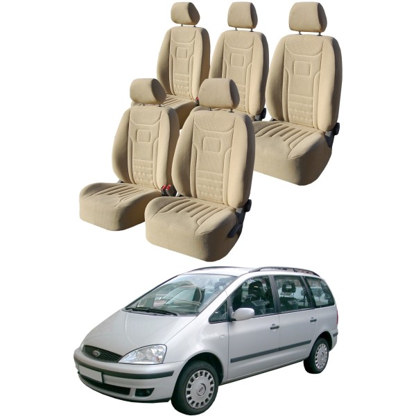Huse Scaune  bej 5 locuri individuale Ford Galaxy 1998-2006