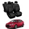 Huse Scaune Ford Focus  2011-2014  din piele si material textil (compatibil sedan/hatchback)