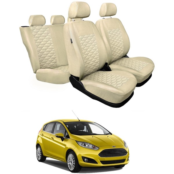 Huse Scaune Bej Ford Fiesta 2013-2017 dedicate
