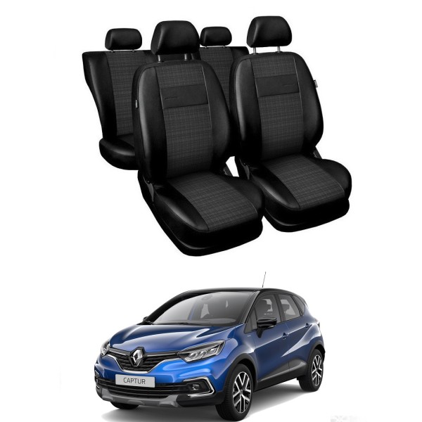 Huse Scaune piele si material textil Renault Capture 2009-2020