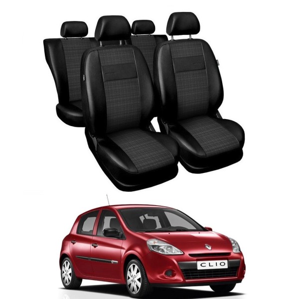 Huse Scaune piele si material textil Renault Clio III 2005-2012 Huse Scaune piele si material textil Renault Clio III 2005-2012