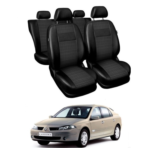 Huse Scaune piele si material textil Renault Laguna 2001-2007