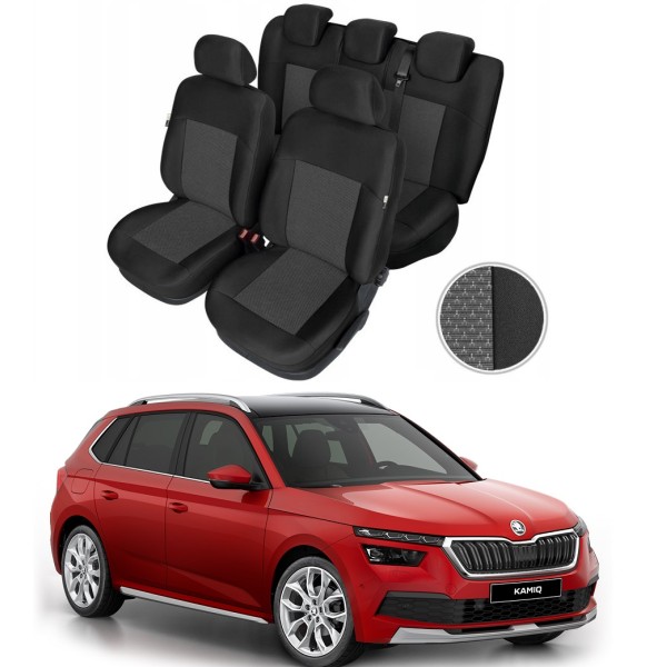Huse Scaune Dedicate Skoda Kamiq 2019-2020 Premium Bancheta Fractionata Huse Scaune Dedicate Skoda Kamiq 2019-2020 Premium Bancheta Fractionata