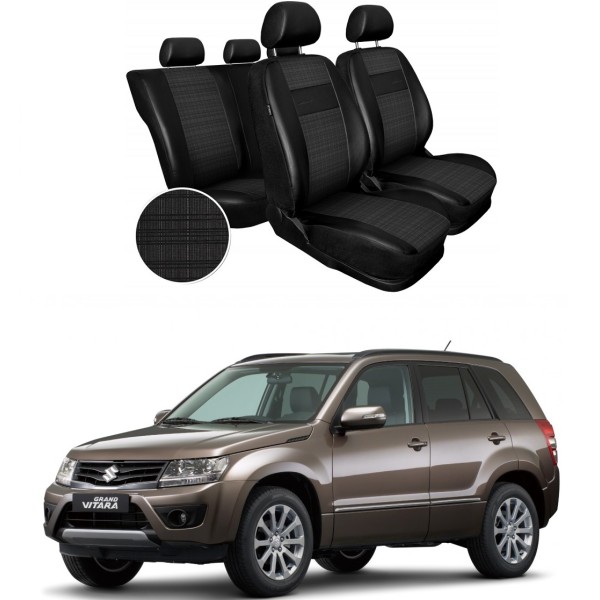 Huse Scaune Suzuki Grand Vitara 2012-2015 dedicate din piele si textil