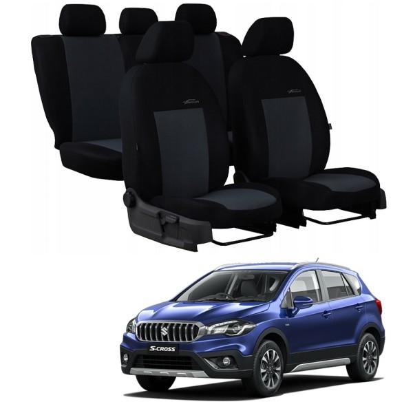Huse Scaune Suzuki SX4 S-CROSS 2015-2019 dedicate din material textil 100% bumbac