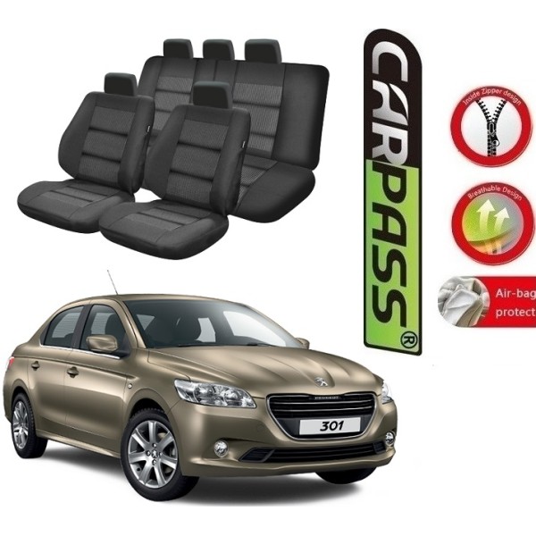 Huse Scaune Dedicate Peugeot 301 2012-2017 Premium