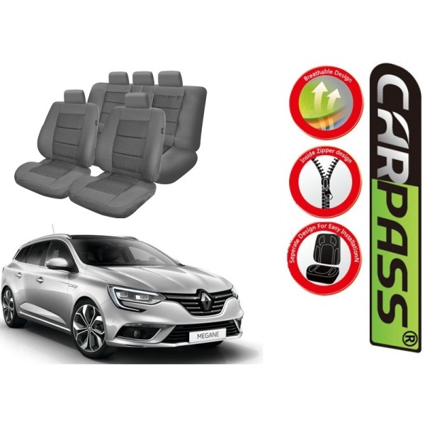 Huse Scaune Dedicate Renault Megane 2015-2017 Premium