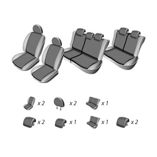 Huse Scaune Dedicate 7 Locuri Dacia Dokker 2012-2017 Premium