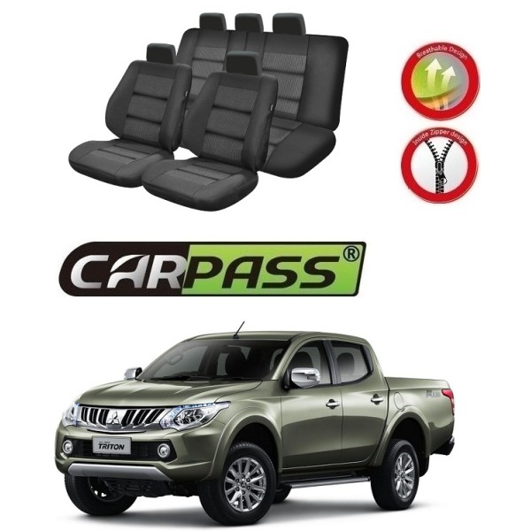 Huse Scaune Dedicate Mitsubishi L200 2015-2017 Premium
