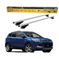 Bare portbagaj dedicate Ford Kuga  2013 din aluminiu cu sistem antifurt si cheie