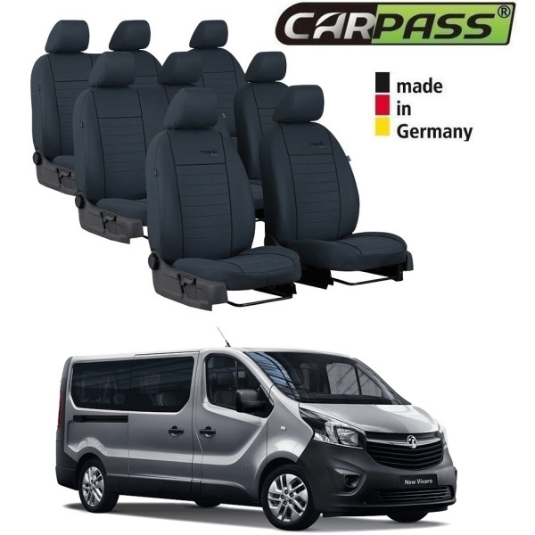 Huse Scaune dedicate Opel Vivaro 8 locuri 2015-2019 Huse Scaune dedicate Opel Vivaro 8 locuri 2015-2019