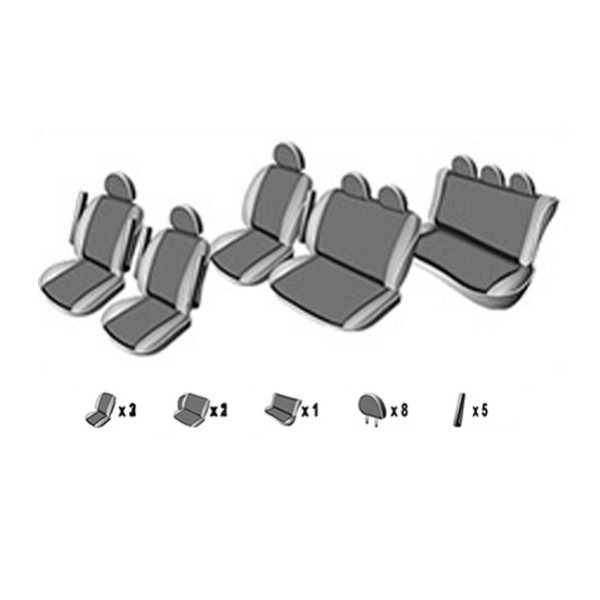 Huse Scaune dedicate Vw T5  Caravelle 8 locuri 2009-2016