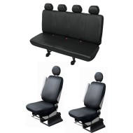 Huse Scaune din piele Iveco Daily 6 locuri  2015-2019 (cabina dubla , doka)