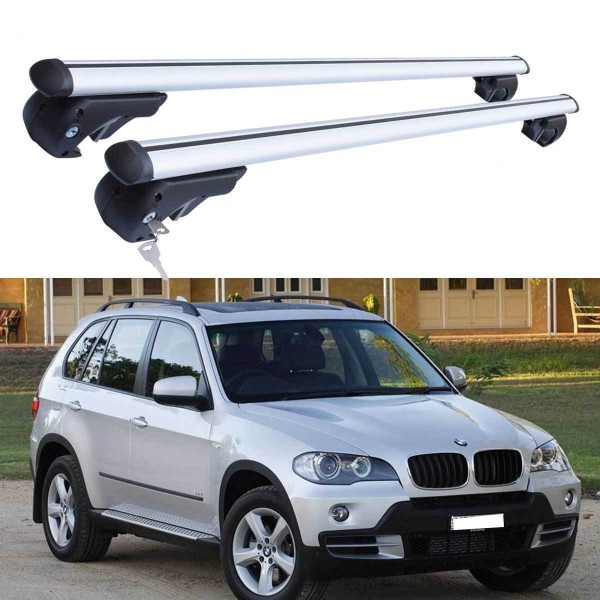 Bare portbagaj  aluminiu pentru Bmw X5 E70 2007-2013 cu sistem antifurt