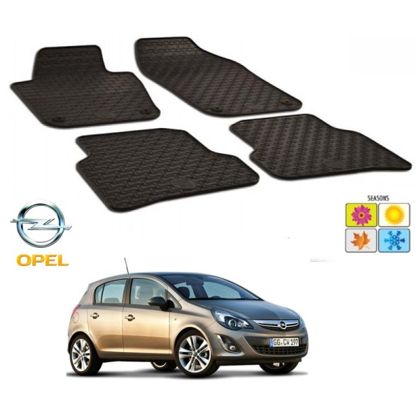 Set covorase auto Hitech  cauciuc Opel Corsa D 2006-2014