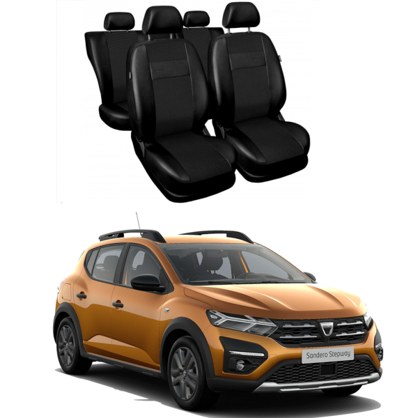 Huse Scaune Dedicate Dacia Sandero 2021  Premium Bancheta Fractionata