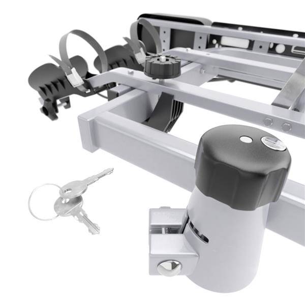 Suport 2 Biciclete prindere pe carligul de remorcare cu functia de pliere si basculare Tytan Plus Compact