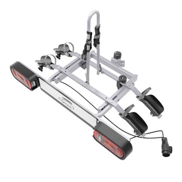 Suport 2 Biciclete prindere pe carligul de remorcare cu functia de pliere si basculare Tytan Plus Compact