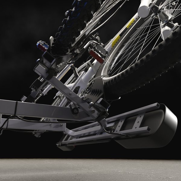 Suport 2 Biciclete prindere pe carligul de remorcare cu functia de pliere si basculare Tytan Plus Compact