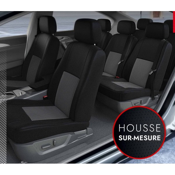 Huse Scaune 7 Locuri Ford Transit Connect 2011-2022 din bumbac cu cotiere pasageri Huse Scaune 7 Locuri Ford Transit Connect 2011-2022 din bumbac cu cotiere pasageri