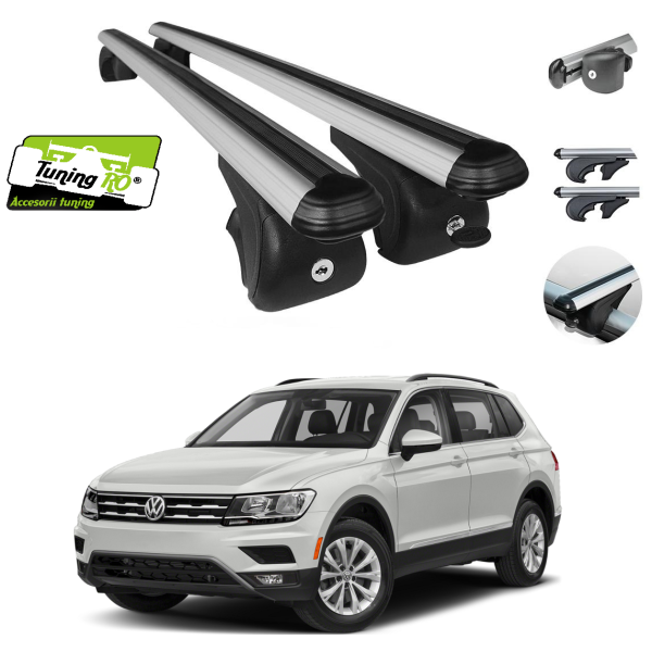 Bare Portbagaj Aero Vw Tiguan 2016-2021 dedicate cu sistem antifurt