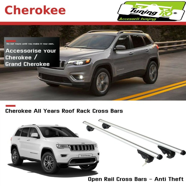 Bare Portbagaj Aero Jeep Cherokee Grand Cherokee 2017 dedicate cu sistem antifurt