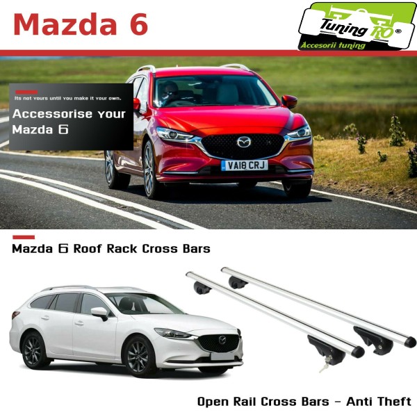 Bare Portbagaj Aero Mazda 6 break 2014-2021 dedicate cu sistem antifurt