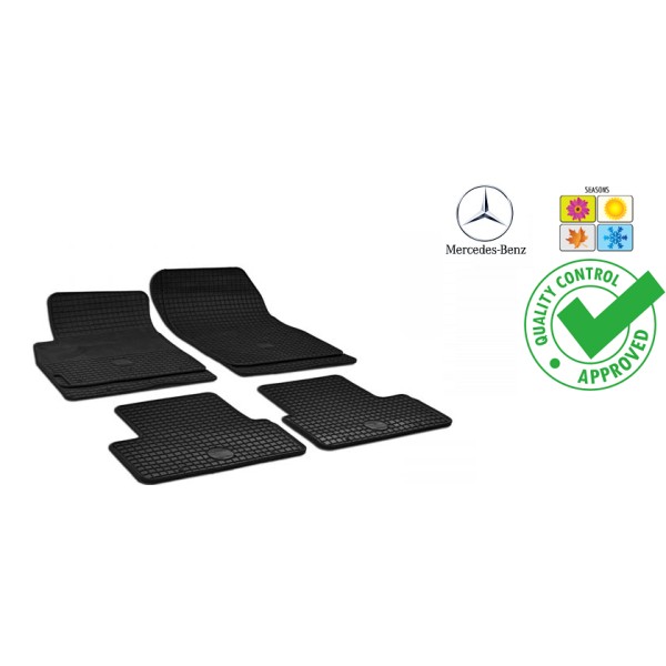 Set covorase auto Hitech din cauciuc pentru Mercedes-Benz Clasa A 2004-2012 W164