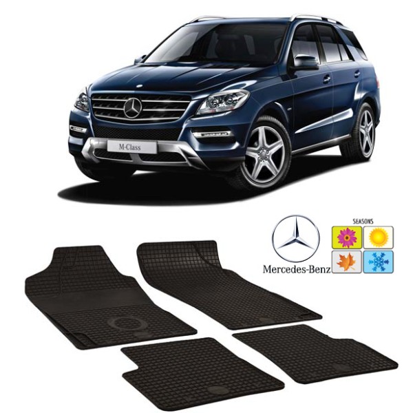 Set covorase auto Hitech din cauciuc pentru Mercedes Benz ML 3 W166 2011-2015
