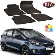 Set covorase auto Hitech din cauciuc  Kia Carens 2014 Set covorase auto Hitech din cauciuc  Kia Carens 2014
