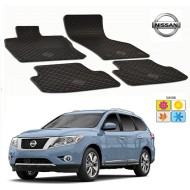 Set covorase auto Hitech din cauciuc Nissan Pathfinder 2014