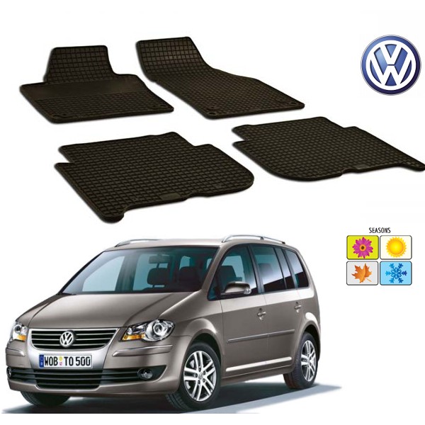 Set covorase auto Hitech din cauciuc Vw Touran 2006 Set covorase auto Hitech din cauciuc Vw Touran 2006