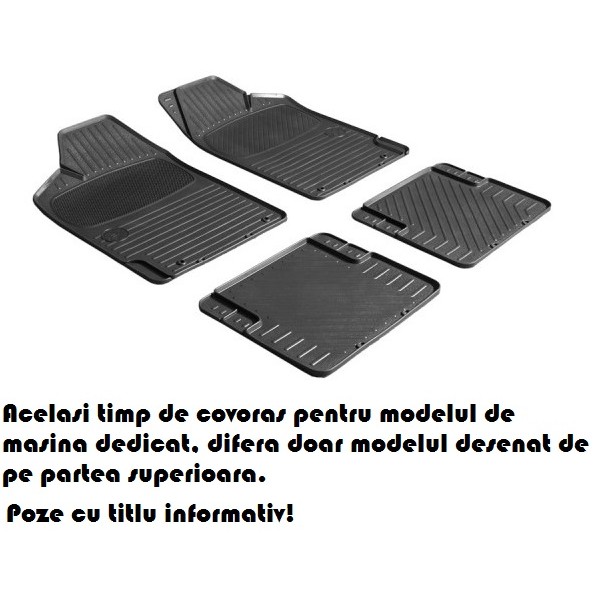 Set covorase auto Hitech din cauciuc Vw Passat B5 1998-2005 Set covorase auto Hitech din cauciuc Vw Passat B5 1998-2005