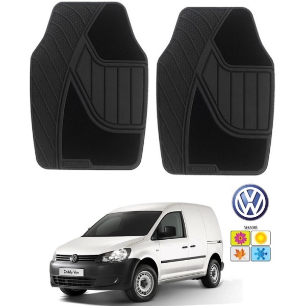Set covorase auto Hitech din cauciuc Vw Caddy 2004 2 locuri
