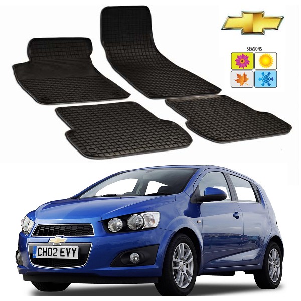 Set covorase auto Hitech din cauciuc Chevrolet Aveo 2011-2016