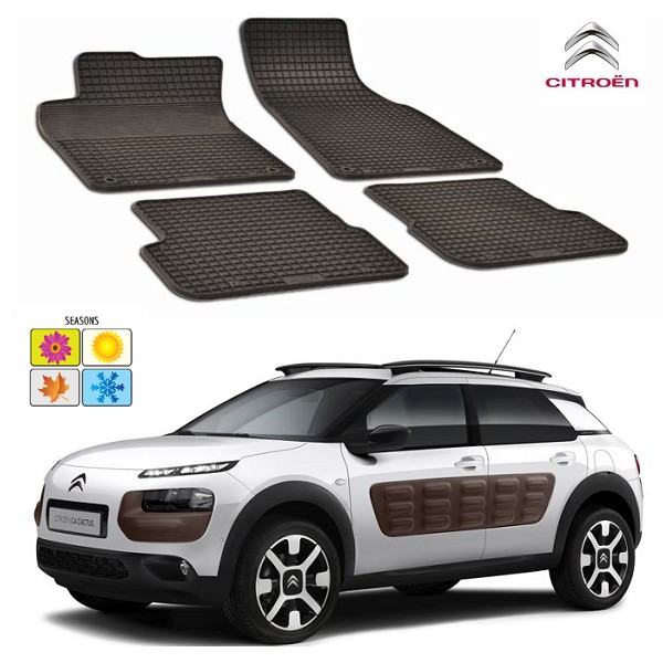 Set covorase auto Hitech din cauciuc Citroen C4 Cactus 2014-2016