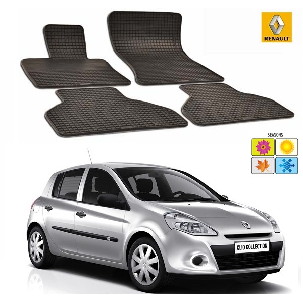 Set covorase auto Hitech din cauciuc Renault Clio 2005-2011