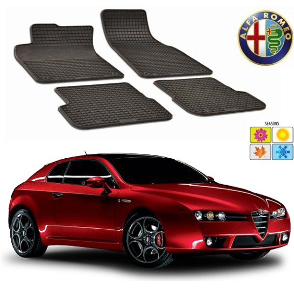 Set covorase auto Hitech din cauciuc Alfa Romeo Brera 2005-2010