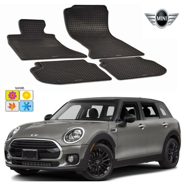 Set covorase auto Hitech din cauciuc Mini Clubman 2014-2016
