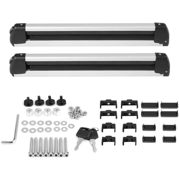 Suport Ski 5 perechi Schiuri si Snowboard din aluminiu cu sistem antifurt Suport Ski 5 perechi Schiuri si Snowboard din aluminiu cu sistem antifurt