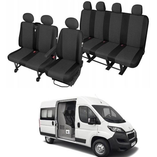 Huse Scaune 7 locuri Peugeot Boxer 2006-2014 cabina dubla