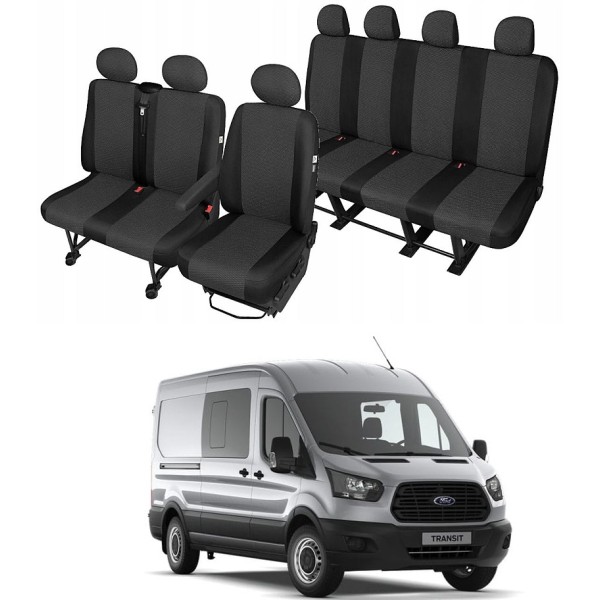 Huse Scaune 7 locuri Ford Transit  2015-2020 cabina dubla