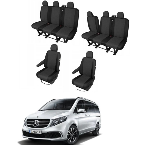 Huse Scaune 8 locuri Mercedes Vito/Viano 2014-2020 dedicate din bumbac Huse Scaune 8 locuri Mercedes Vito/Viano 2014-2020 dedicate din bumbac