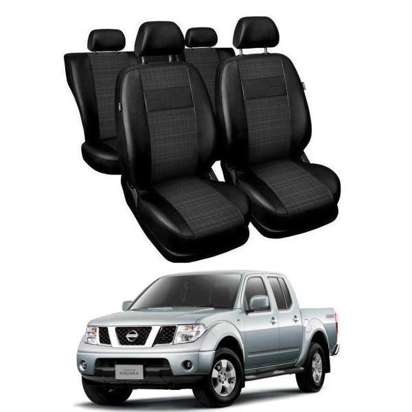 Huse Scaune Nissan Navara 5 locuri 2006-2014 piele si textil