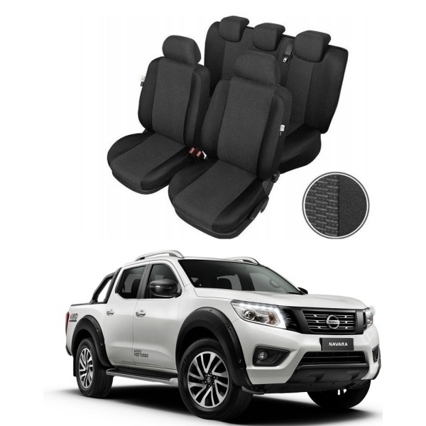 Huse Scaune Nissan Navara 5 locuri  2015-2020 Premium Bancheta Fractionata