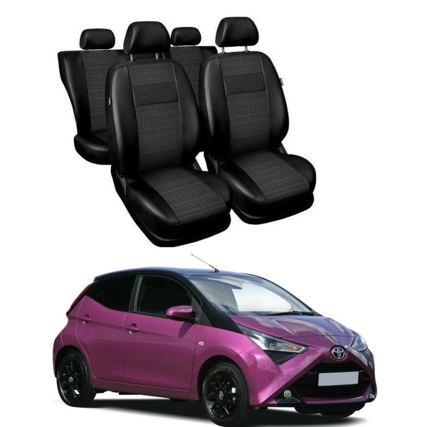 Huse Scaune Toyota Aygo 2014-2020 piele si textil